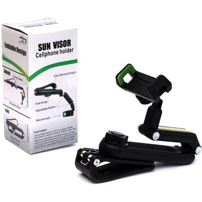 هلدر ماشین گیره ای SUN VISOR اتصال به سقف ماشین و تاشو و قابل تنظیم