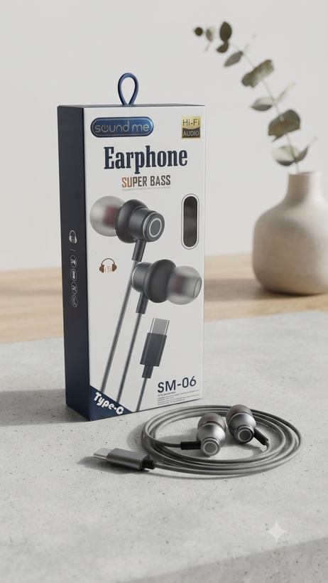 هندزفری تایپ سی Sound me مدل SM-08