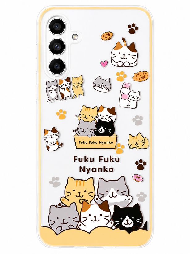 قاب ژلهای طرح گربه Fuku Fuku Nyanko |شادمان موبو