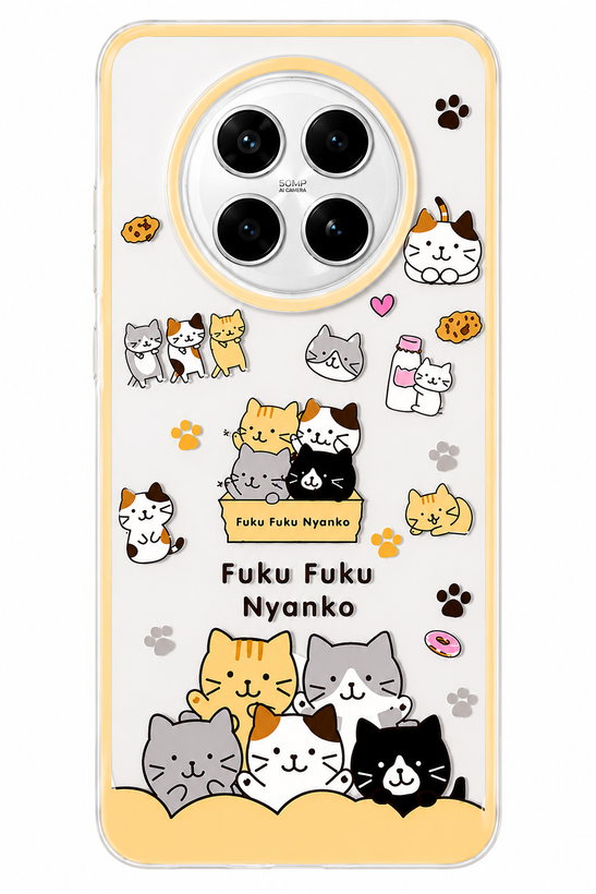 قاب ژلهای طرح گربه Fuku Fuku Nyanko |شادمان موبو