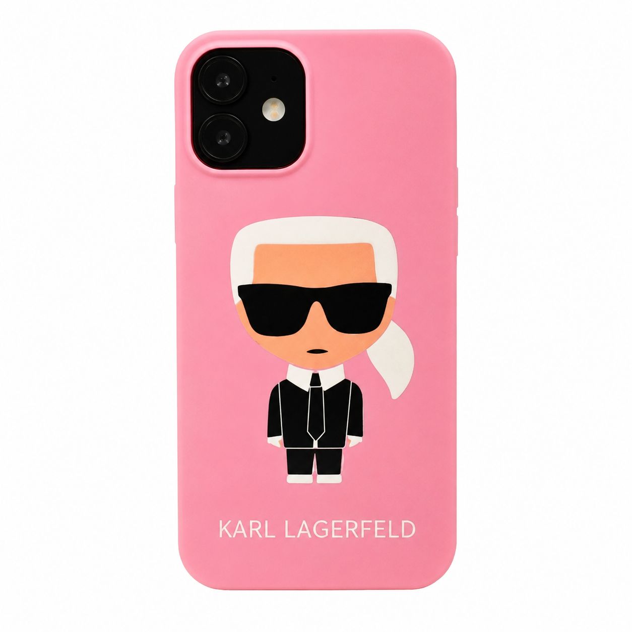 خرید قاب فانتزی طرح Karl Lagerfeld صورتی | سیلیکونی اصل و ضد ضربه